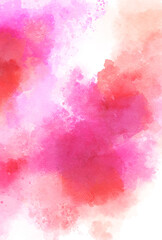 背景素材_水彩テクスチャ_赤