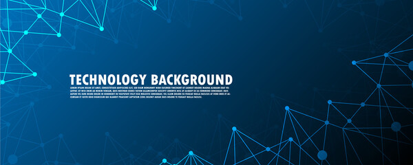 Molecule and communication geometric graphic background. Connected lines with dots. Concept of the science, chemistry, biology, medicine, technology. EP.1
