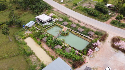 Fototapeta premium view of a village