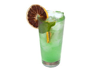 Colorful and iced cocktail