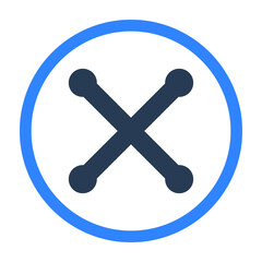 Alert, attention, death, error, poison, unavailable icon
