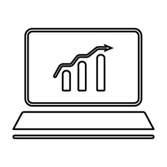 Graph of financial growth global communications Binary Smart Phones and world Internet Businesspeople press the phone to communicate in the Internet Stock chart business Team Work