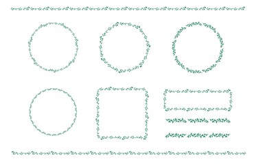 草花のフレームセット