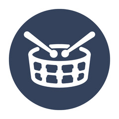 Band drums icon. Outline band drums vector icon for web design,