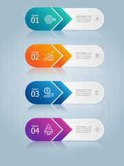 abstract vertical timeline infographics element