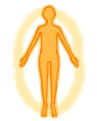 人物全身オレンジのイメージ