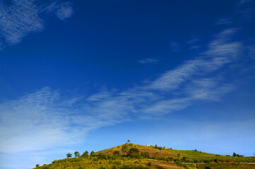 Beautiful cloud  view landscape at mountain Northern Thailand