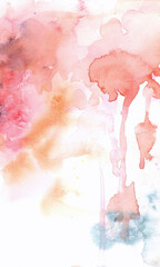 赤色水彩_暖かいもののイメージ