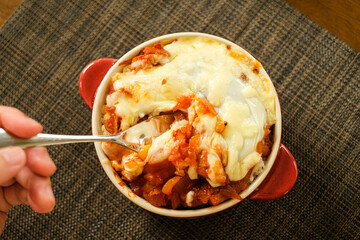 真俯瞰で見たドリア