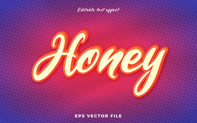 honey text effect