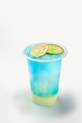 Electric lime cocktail juice