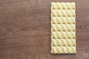 white chocolate on the background with delicious and creamy quality