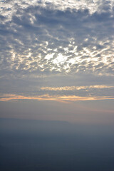 sky's overcast nature for background and other