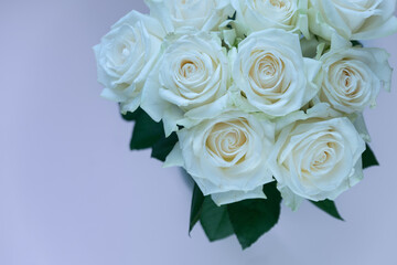 bouquet of white roses