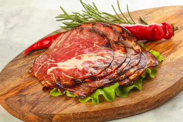 Dried pork neck meat snack