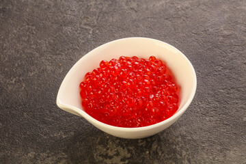 Luxury delicous red salmon caviar