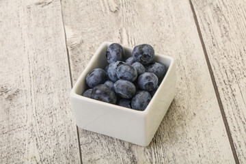 Ripe sweet tasty blueberries heap