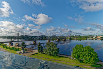 Fototapeta premium View of city Riga Latvia