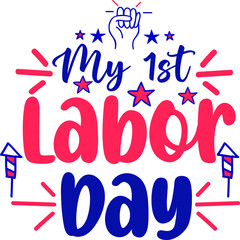 Labor Day SVG T-Shirt Design
