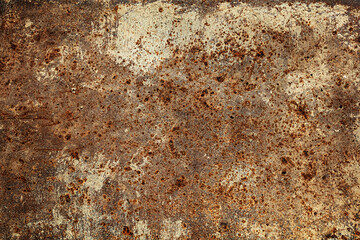 Rusty old metal wall texture