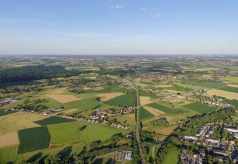 Aerial view of Enghien and its region