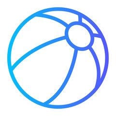 Beach Ball gradient icon