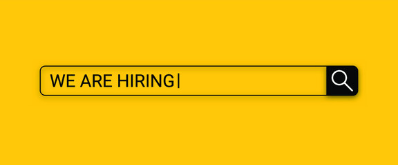 we are hiring internet search, Job vacancy concept