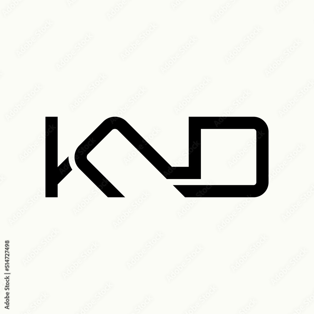 Poster simple and unique letter or word k2d font in cut connect line image graphic icon logo design abstrac