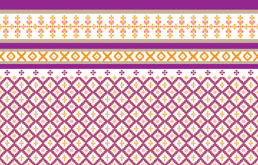 Abstract geometric and tribal patterns, usage design local fabric patterns, Design inspired by indigenous tribes. geometric Vector illustration