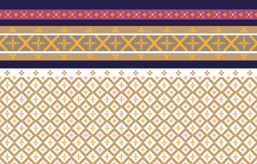 Abstract geometric and tribal patterns, usage design local fabric patterns, Design inspired by indigenous tribes. geometric Vector illustration