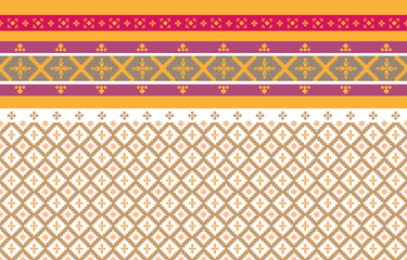 Abstract geometric and tribal patterns, usage design local fabric patterns, Design inspired by indigenous tribes. geometric Vector illustration