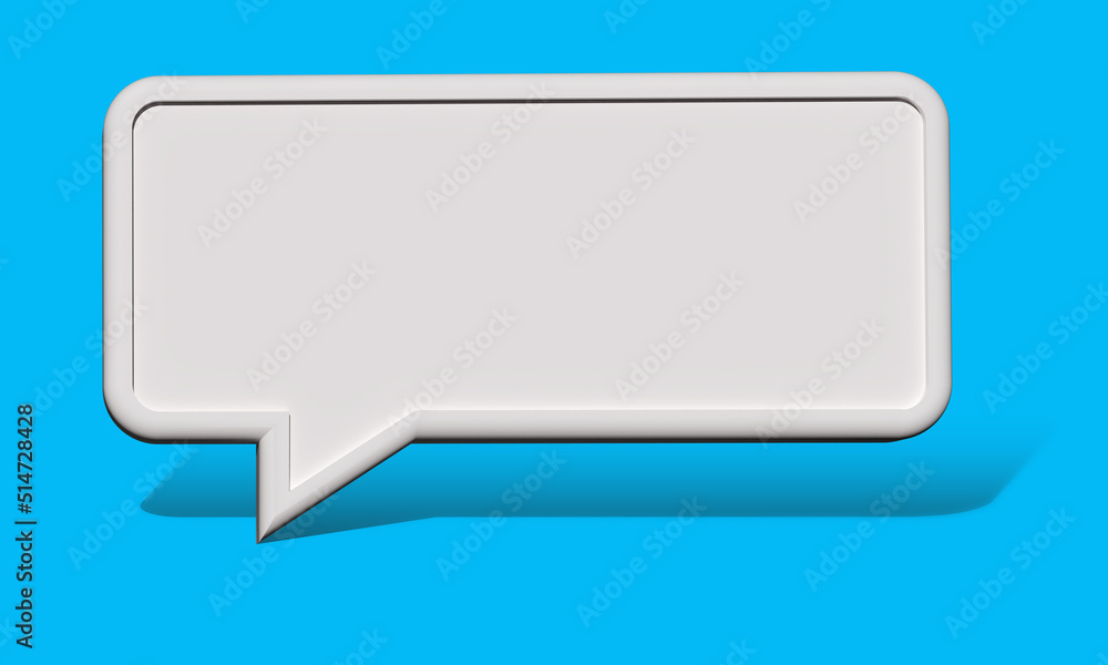 Poster dialog cloud. volumetric talking bubble. dialog cloud on blue. conversation cloud for your inscripti