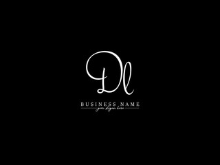 Luxury DL Signature Letter Logo, Signature Dl ld Fashion Logo Icon Vector Image Design For All Kind Of Use