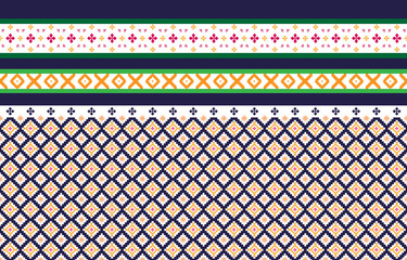 Abstract geometric and tribal patterns, usage design local fabric patterns, Design inspired by indigenous tribes. geometric Vector illustration