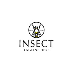 Insect logo icon design vector 