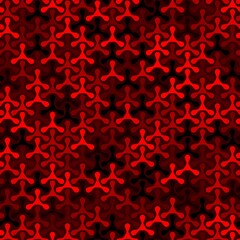 Fototapeta na wymiar Seamless Geometric Ruby Triangles on Black Background Vector Pattern