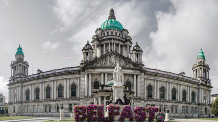 Obraz premium Belfast City Hall - the civic building of Belfast City Council - Belfast attractions 