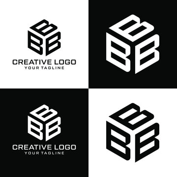 Creative letter bbb logo design vektor