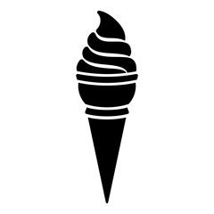 Ice cream icon. Ice cream vector illustration.