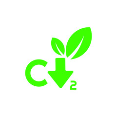 reducing CO2 emissions to stop climate change. green energy background	