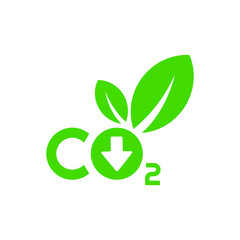 reducing CO2 emissions to stop climate change. green energy background	