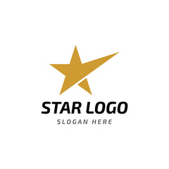 Obraz premium Star logo.Star logo for business and company.With modern vector illustration concept.