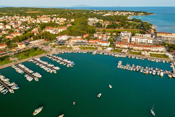 Fototapeta na wymiar Aerial view of Medulin town in Istra, Croatia