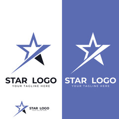 Obraz premium Star logo.Star logo for business and company.With modern vector illustration concept.