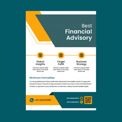 Creative business flyer design template