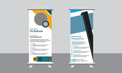 Modern rollup banner for business