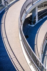 Crédence de cuisine en plexiglas Helix Bridge modern footbridge in austria