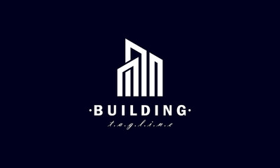 Cityscape logo design template. Design for architecture, planning, structure, construction, building, residence, skyscrapers, property and apartment.
