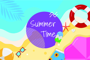 summer beach party background