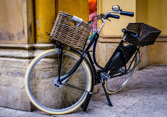 Obraz premium old bike at a street